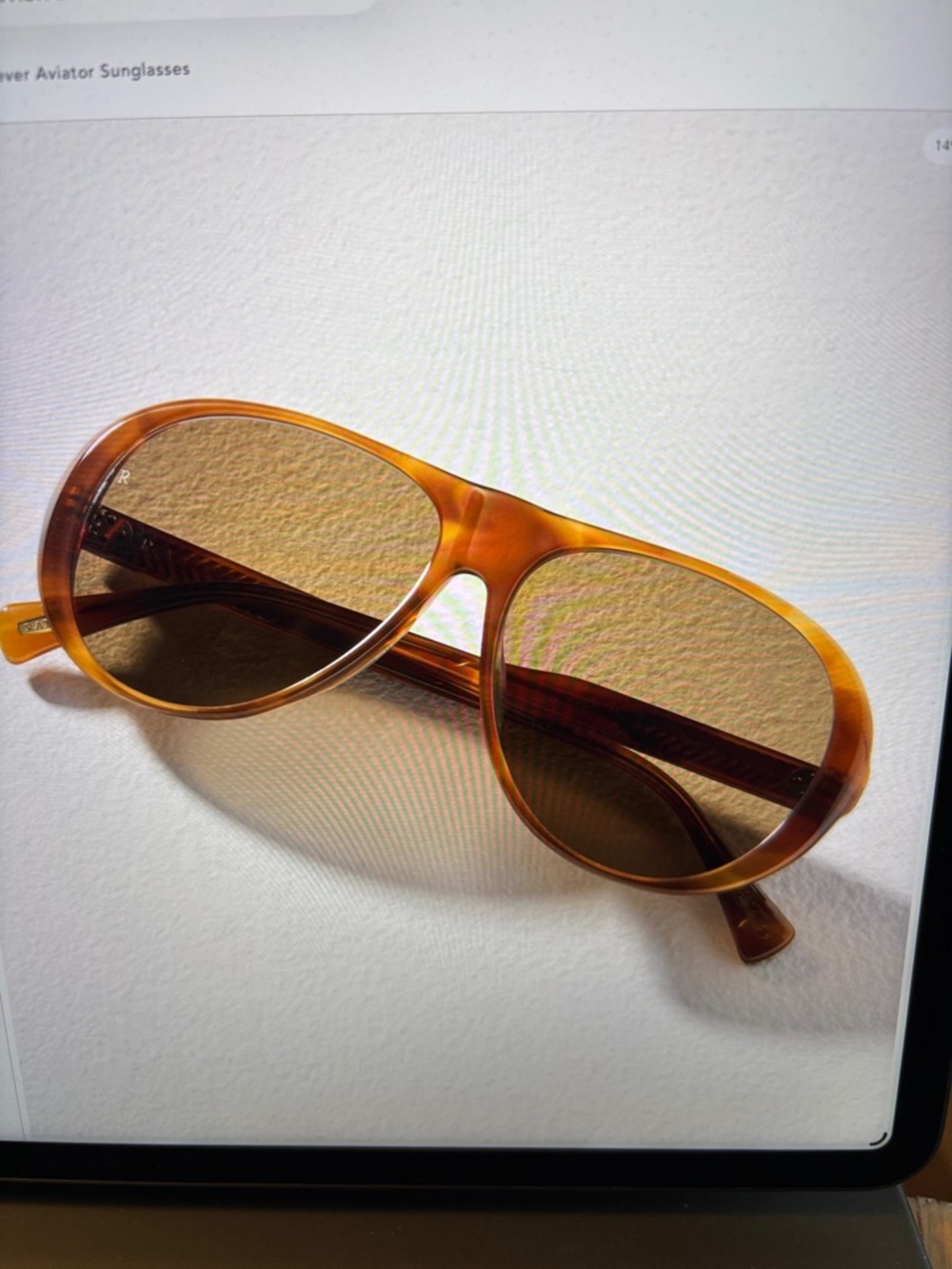 RAEN Aviator Sunglasses - with Orange Lenses